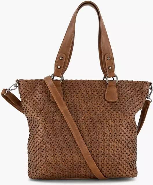 Graceland Cognac schoudertas print