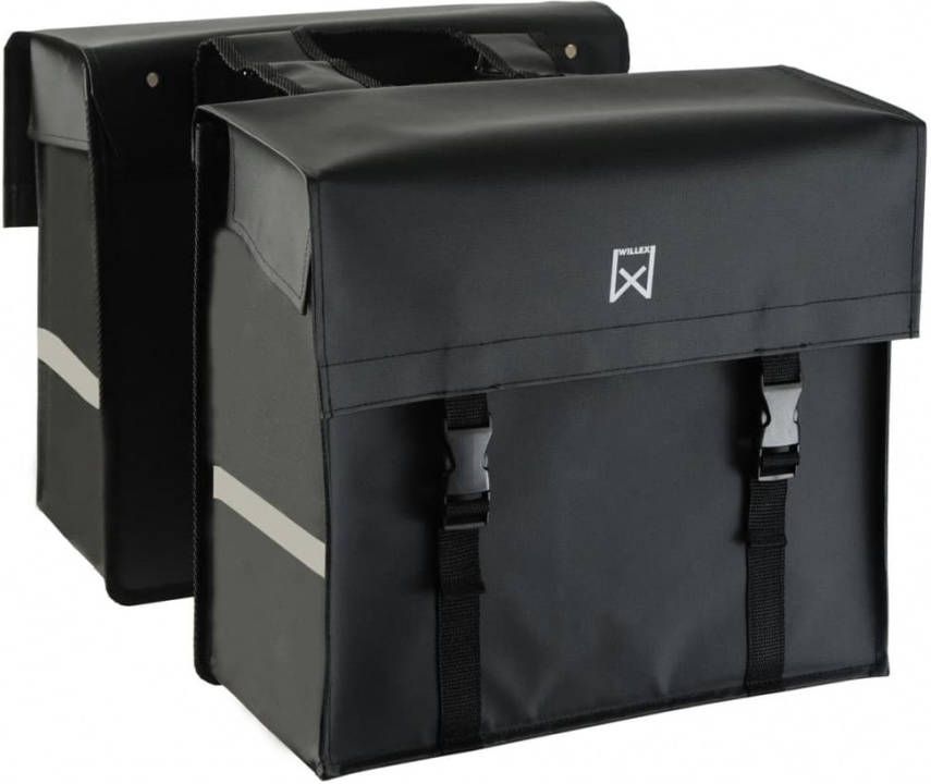 Willex Dubbele fietstas Bisonyl 40 liter zwart