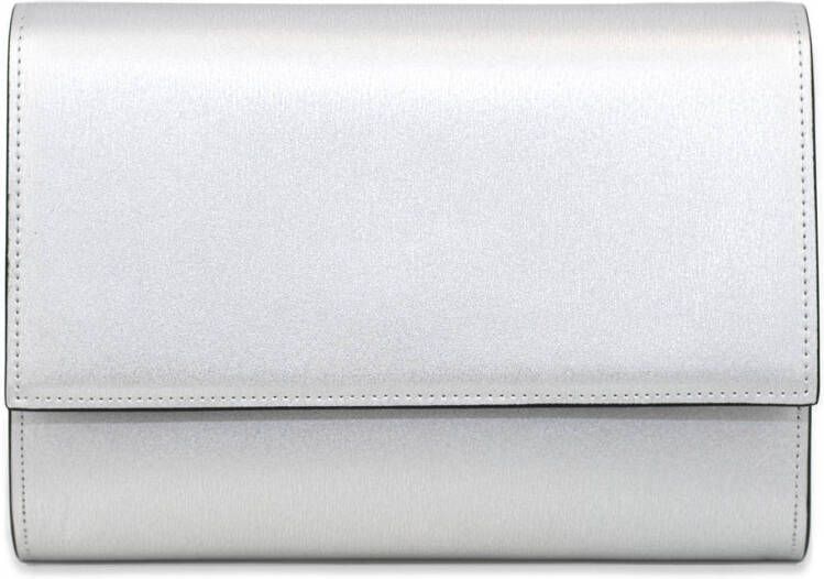 Abrazi leren clutch Jackie matzilver