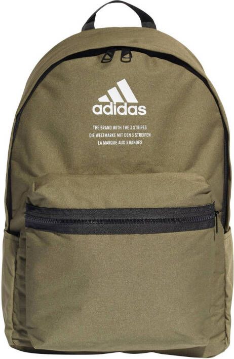 Adidas Performance rugzak Classic Backpack olijfgroen/wit