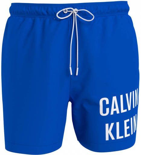 Calvin Klein Zwembroeken Medium Drawstring Blauw