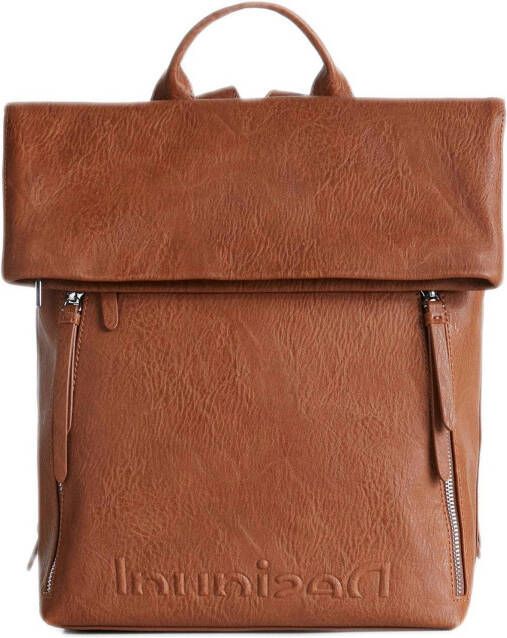 Desigual rugzak met mandela motief cognac