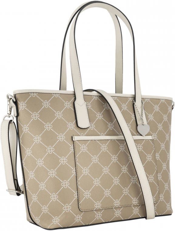 Graceland schoudertas met all over print beige