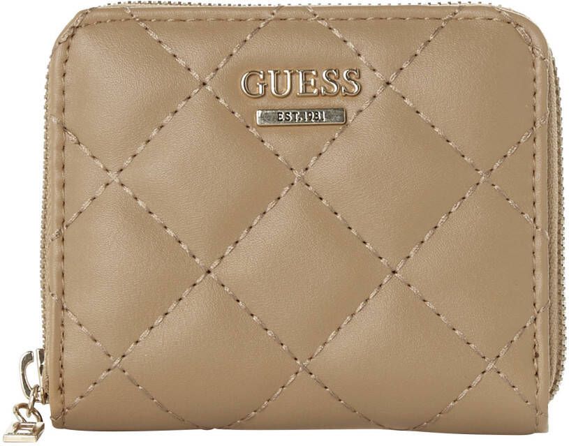 GUESS portemonnee Cessily Small beige