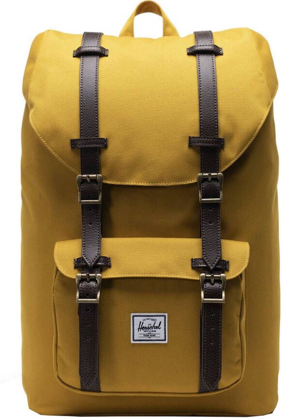 Herschel rugzak Little America Mid Volume okergeel