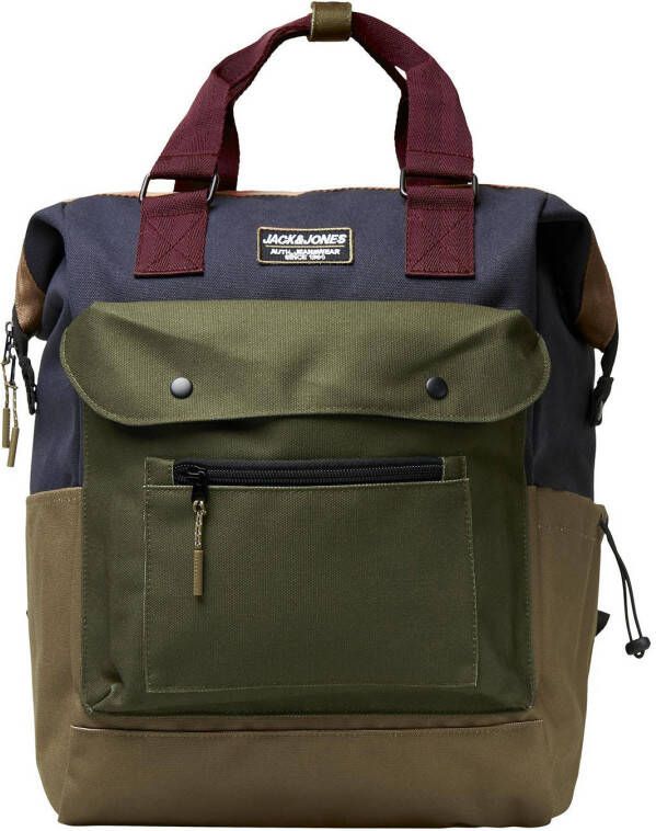 JACK & JONES rugzak JACTRINITY groen/blauw