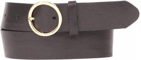 Legend leren riem zwart