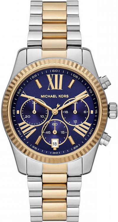 Michael Kors horloge MK7218 Lexington zilverkleurig