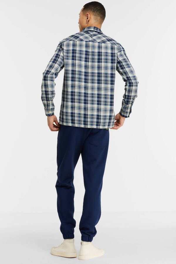 Scotch & Soda regular fit unisex sweatpants van biologisch katoen americana blue