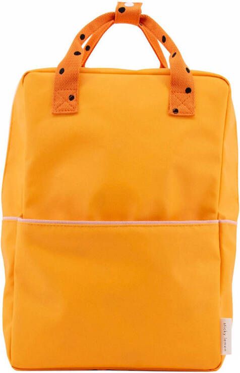 Sticky Lemon Freckles Backpack Large sunny yellow carrot orange candy pink