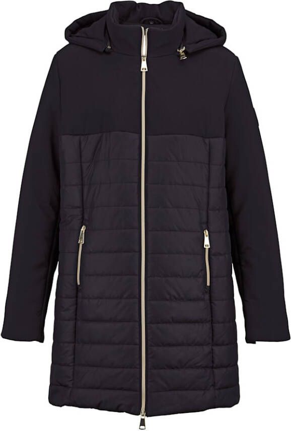 MIAMODA Jas met afneembare capuchon Zwart