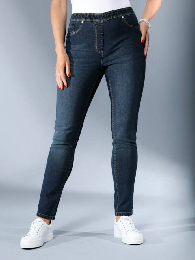 MIAMODA Jegging met push up effect Dark blue