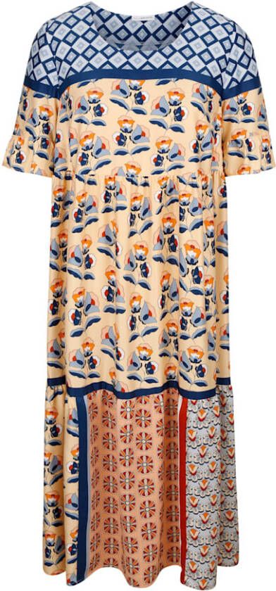 MIAMODA Jurk met bloemenprint Multicolor