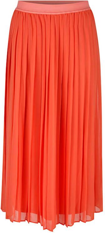 MIAMODA Plissérok met elastische band Koraal