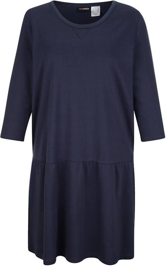 MIAMODA Sweatjurk van zuiver katoen Marine