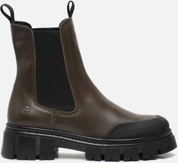 tamaris Chelsea boots groen Leer 182319