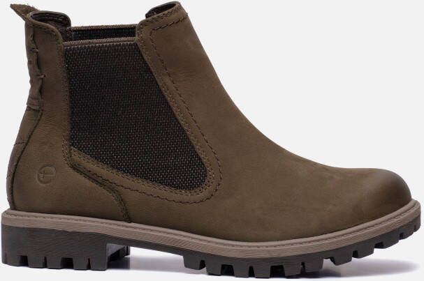 tamaris Chelsea boots groen Leer 188353