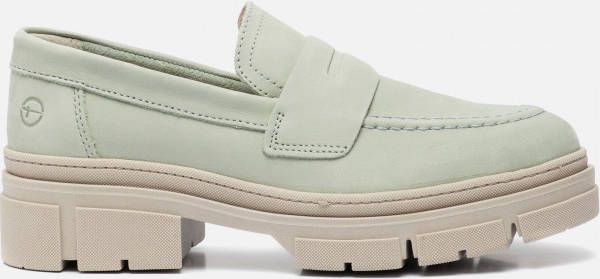 tamaris Instappers groen Leer 131127